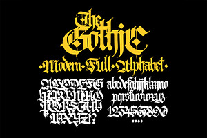 Gothic Font 010