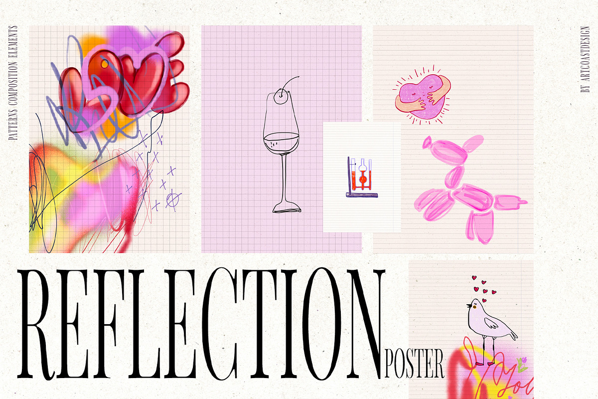 Reflection Scribble & Posters, an Object Graphic by nadispasibenko (Photo 11 of 15)