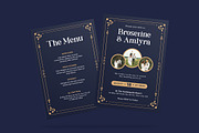 Golden Artdeco Wedding Invitation, an Invitation Template by iDoodle Studio (Thumbnail 2 of 4)