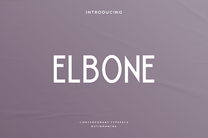 Elbone - Modern Display Typeface