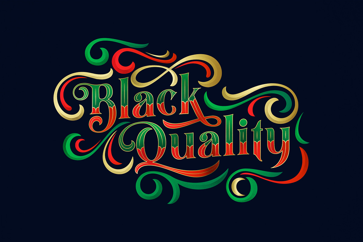 Black Quality Typeface preview 2