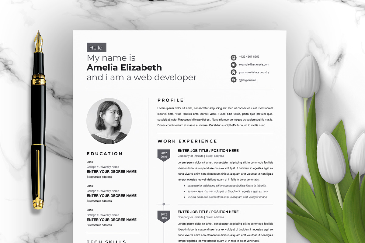 JOB WINNING RESUME - 50 TEMPLATES, a Resume Template by ResumeInventor (Photo 59 of 184)