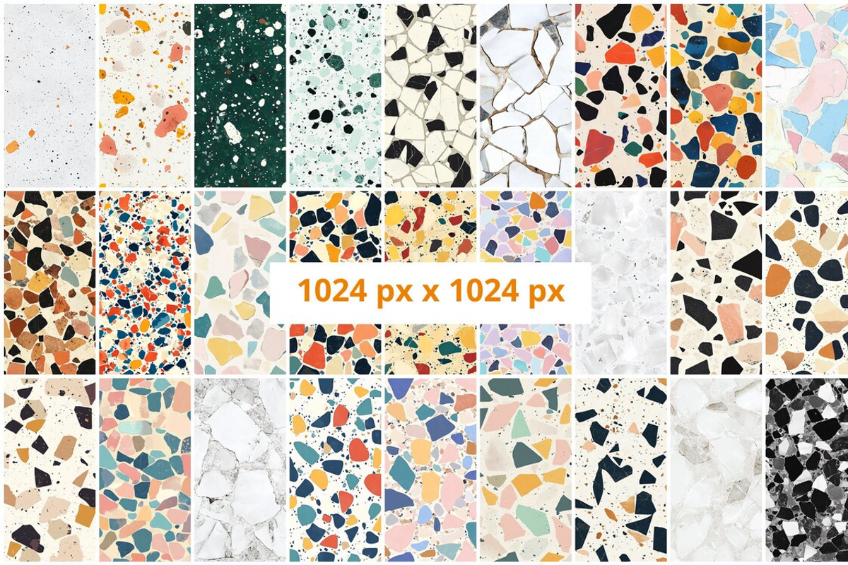 90 Terrazzo Seamless Patterns, a Pattern Graphic by mkStudioLab (Photo 2 of 4)