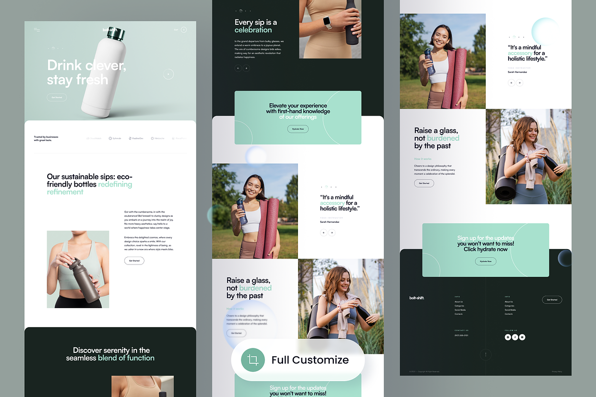 Bolt-Shift - Bottle Website, a Landing Page Template by SLAB! Design (Photo 2 of 4)