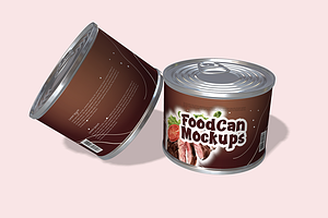 Food Can Mockups