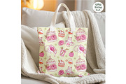 Peach Tea Time Seamless Pattern, a Food Illustration by TitaLivingArt (Thumbnail 8 of 10)