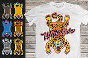 Wild Cats Rugs. Vector Illustration., an Animal Illustration by Moloko88 (Thumbnail 1 of 3)