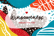NEW! Winsomeness Handwritten Font!, a Script Font by Wewhitelist (Thumbnail 1 of 6)