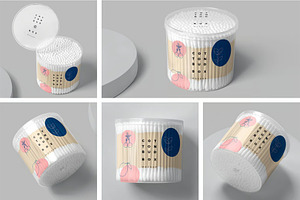 Cotton Bud Box Mockups, a Product Mockup by megostudi0