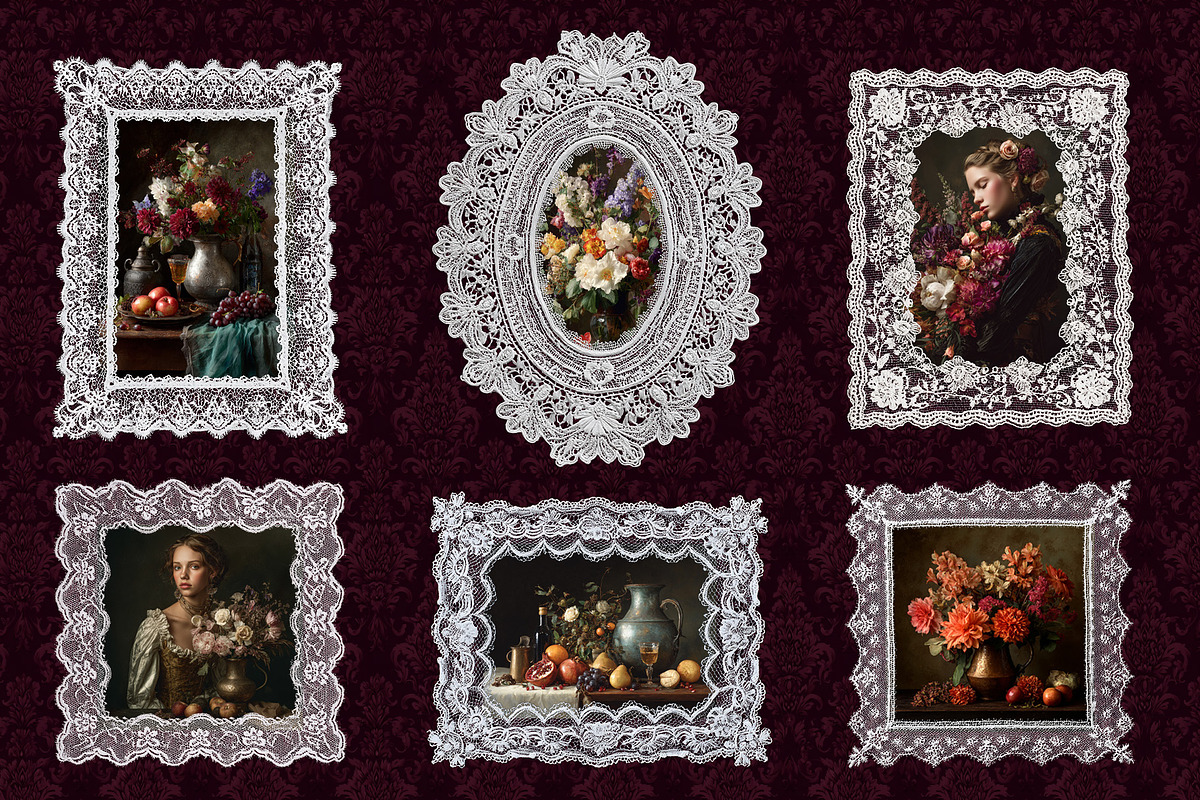 Vintage Lace Collection, an Object Graphic by NatalieArtShop (Photo 7 of 9)