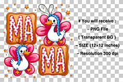 Floral Mama Goose PNG, a Graphic by Clipart Bloom (Thumbnail 2 of 2)
