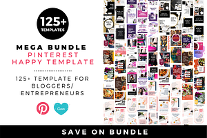 Mega Pin Templates Bundle Canva