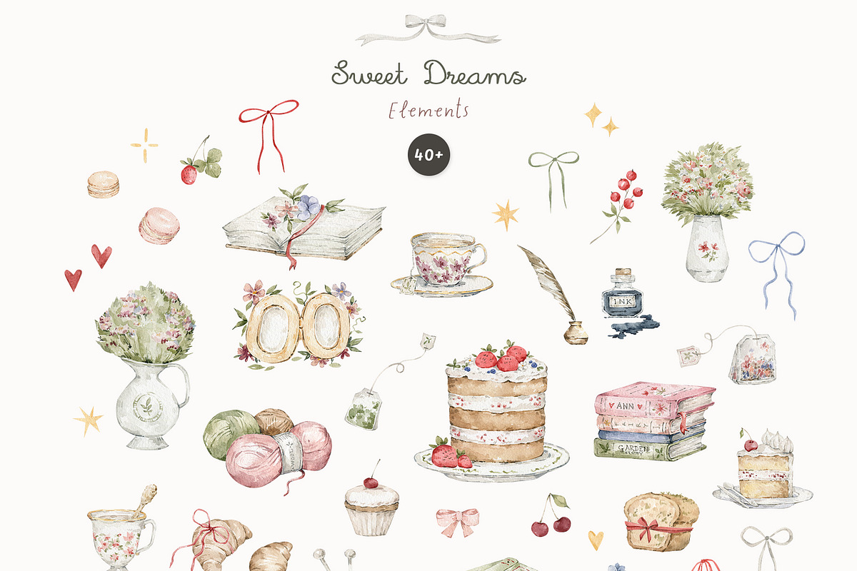 Sweet Dreams. Watercolor animals, an Animal Illustration by Kreker Kate (Photo 3 of 9)