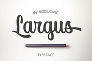 Largus Typeface, a Script Font by Larin Type Co. (Thumbnail 1 of 7)