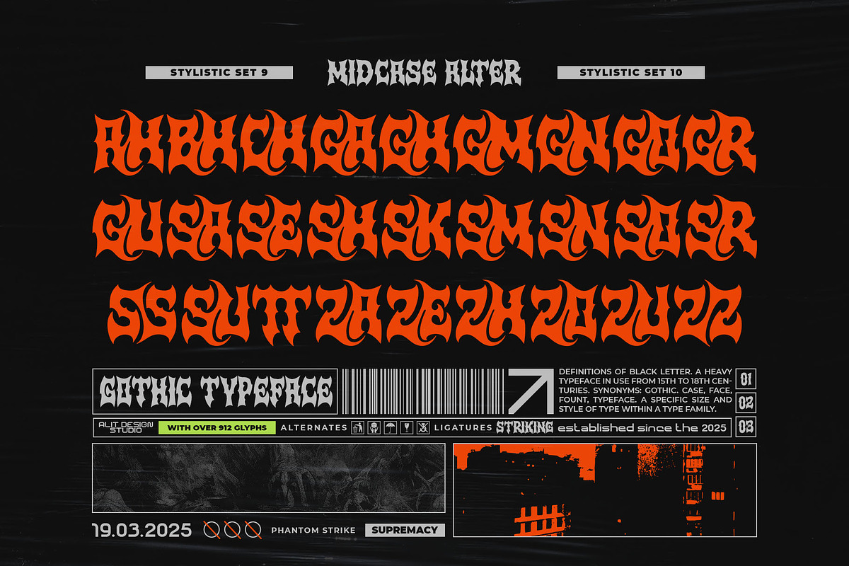 Sad Rock Typeface, a Blackletter Font by alit design (Photo 16 of 20)
