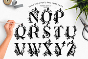 Bouquet Floral Alphabet - Vector SVG, an Object Graphic by Tommy & Tilly Design (Thumbnail 3 of 5)