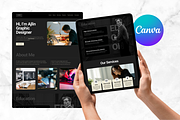 Canva Portfolio Website Template, a Websites & App Template by Snapybiz (Thumbnail 9 of 11)