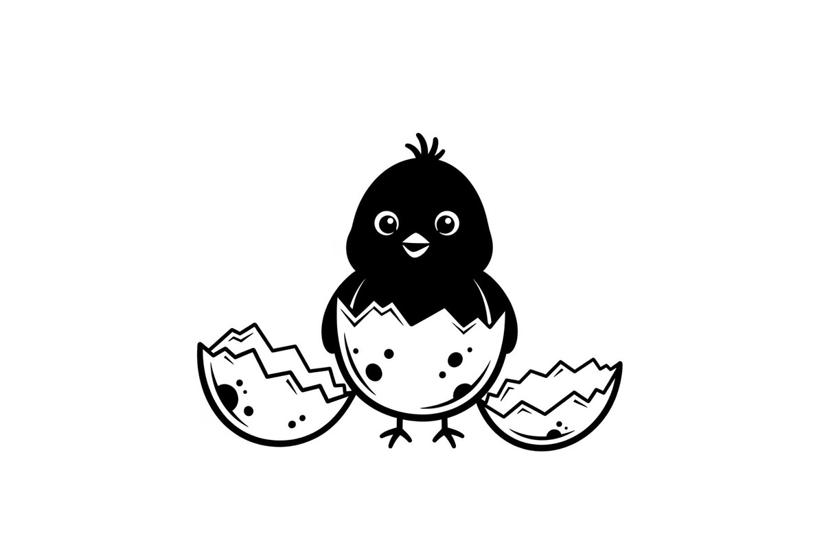 Cute Easter Chick Hatch Vector Bundl, an Illustration by jahid234 (Photo 18 of 51)