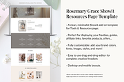 Showit Resources Page Template, a Landing Page Template by Zhillmatic (Thumbnail 2 of 7)
