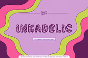 Inkadelic Psychedelic Display Font, a Sans Serif Font by Graphic Spirit (Thumbnail 1 of 8)