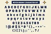 Never Holiday - Fancy Retro Font, a Sans Serif Font by RagamKata (Thumbnail 9 of 10)