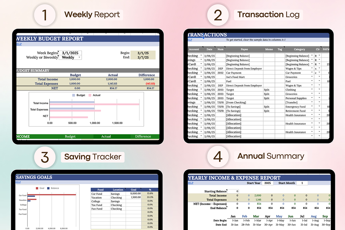 Budget Spreadsheet – Google Sheets, a Templates & Theme by vitalinagerman (Photo 7 of 10)