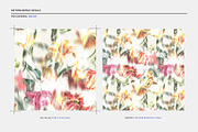 Blurred Parrot Tulips Pattern, a Pattern Graphic by texvogue (Thumbnail 2 of 4)