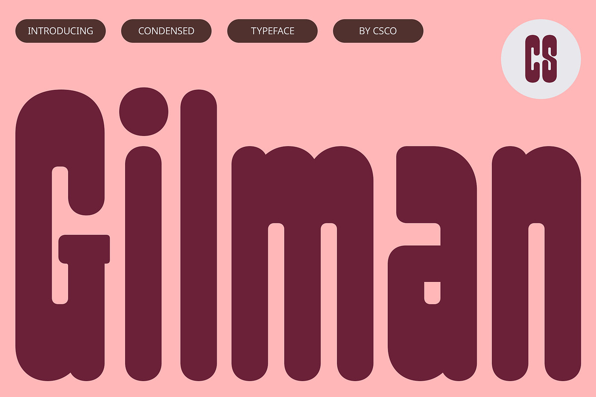 CS Gilman – Bold Font, a Sans Serif Font by Craft Supply Co. (Photo 1 of 8)