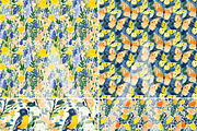 Modern Floral Seamless Patterns, a Pattern Graphic by Maishop (Thumbnail 4 of 8)