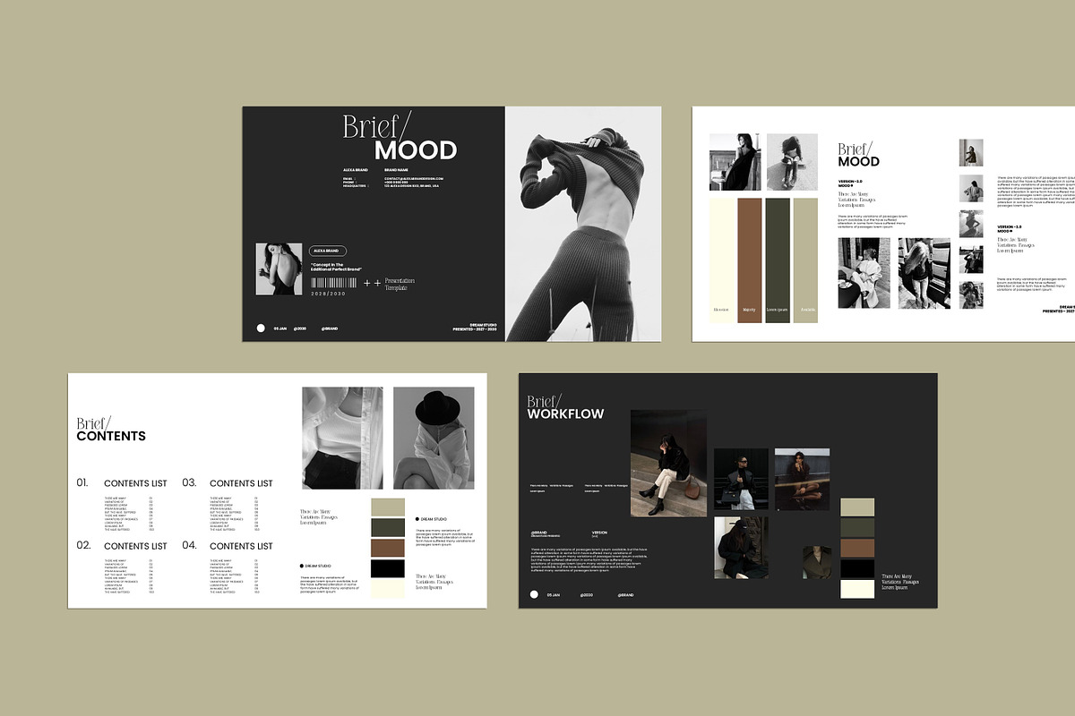 Brief Mood Presentation Template, a Presentation Template by Slide-Agency (Photo 2 of 12)