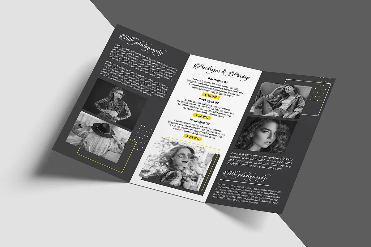 Photography Trifold Brochure, a Brochure Template by Template Shop (Photo 2 of 4)