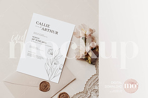 5x7 Invitation Mock up, a Product Mockup by MoMockups
