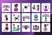 3D Simulated Reality Icon Set, an Object 3D Model by Flat Icons (Thumbnail 8 of 8)