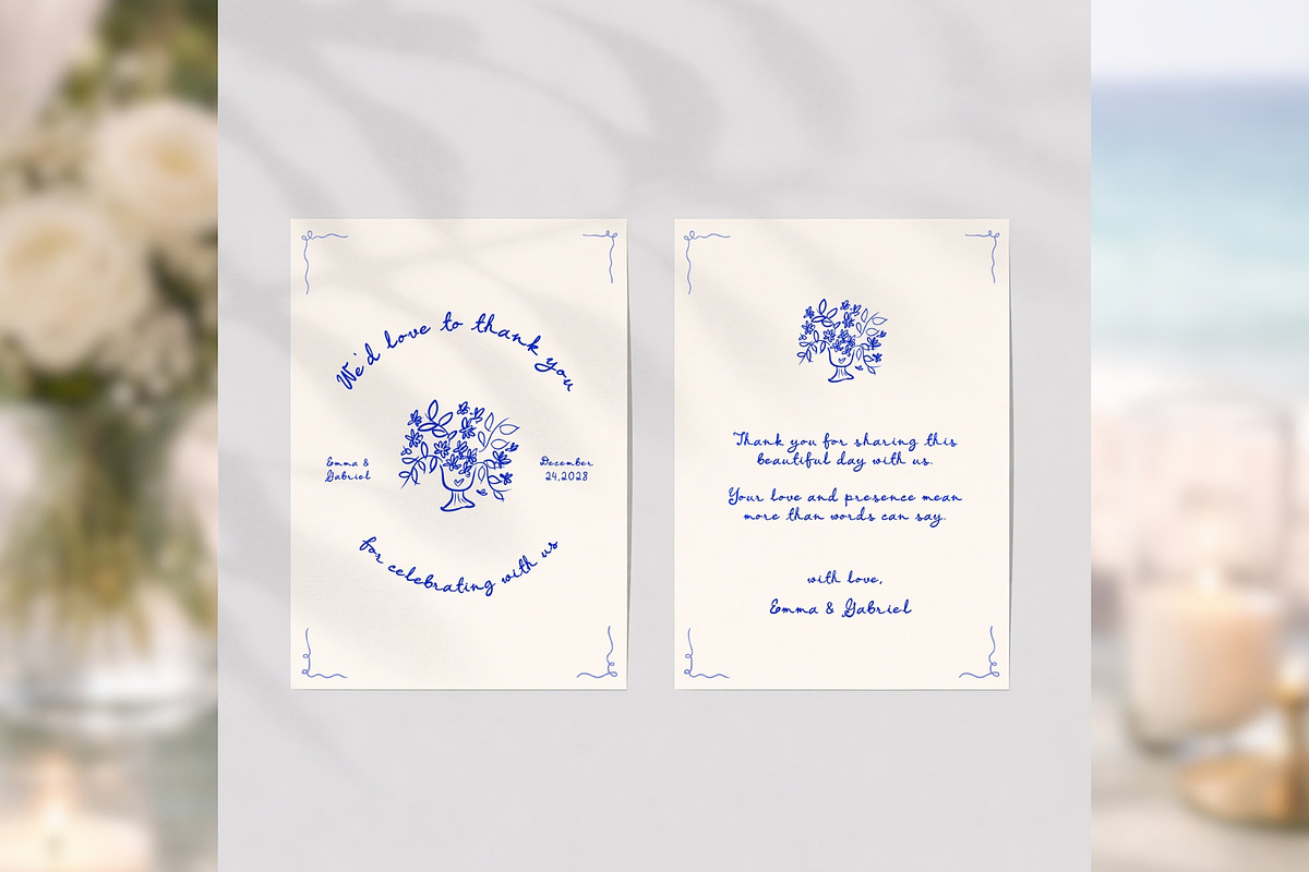 Thank You Card Canva bd001, a Card Template by TyphoonStudio (Photo 5 of 9)