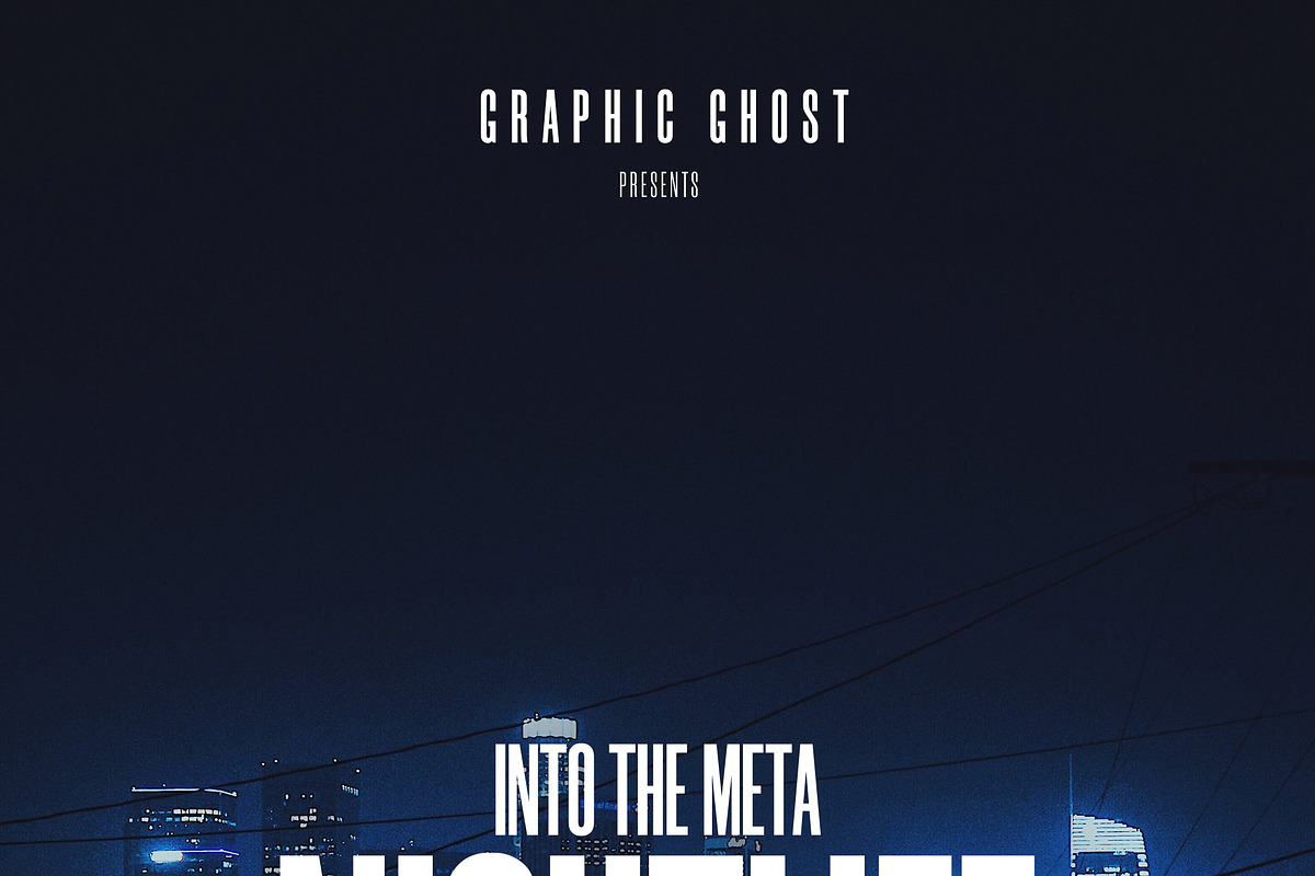 Into the Meta – Font Family, a Sans Serif Font by Graphic Ghost (Photo 2 of 3)