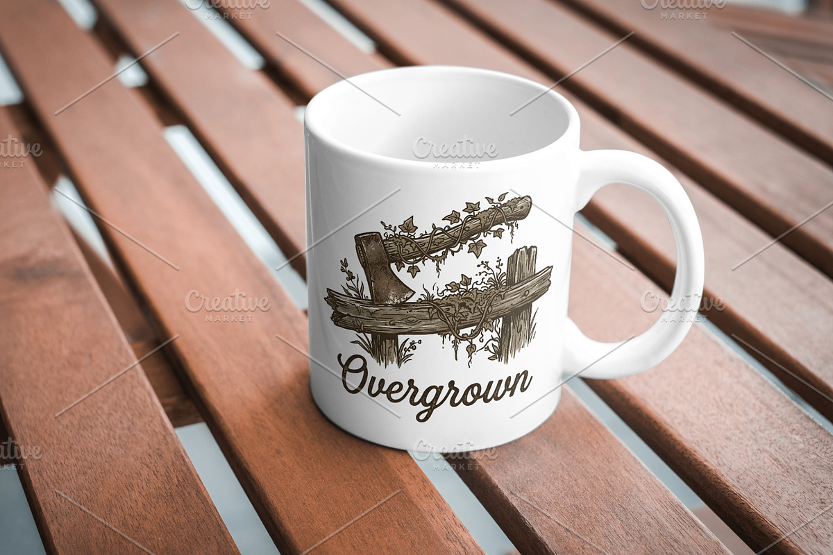 Overgrown illustration, an Object Illustration by Vectorlina (Photo 4 of 4)