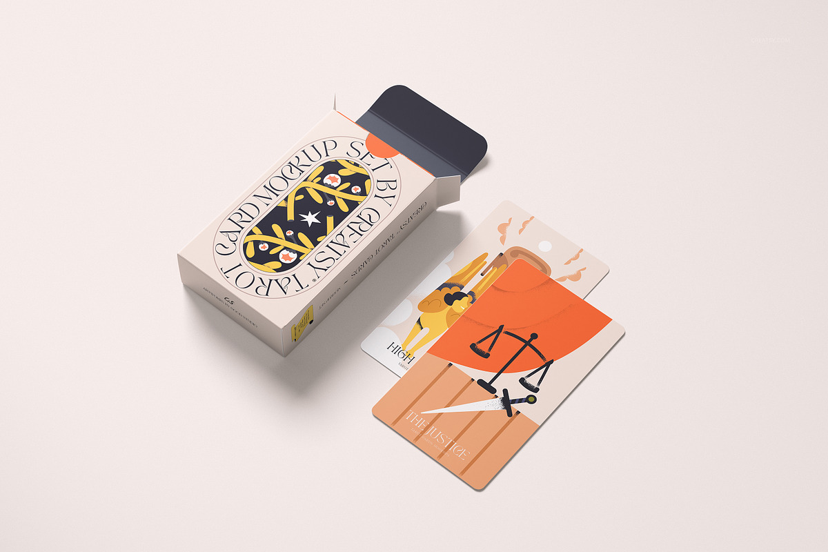 Tarot Cards Mockup Bundle, a Merchandise Mockup by creatsy5 (Photo 34 of 42)