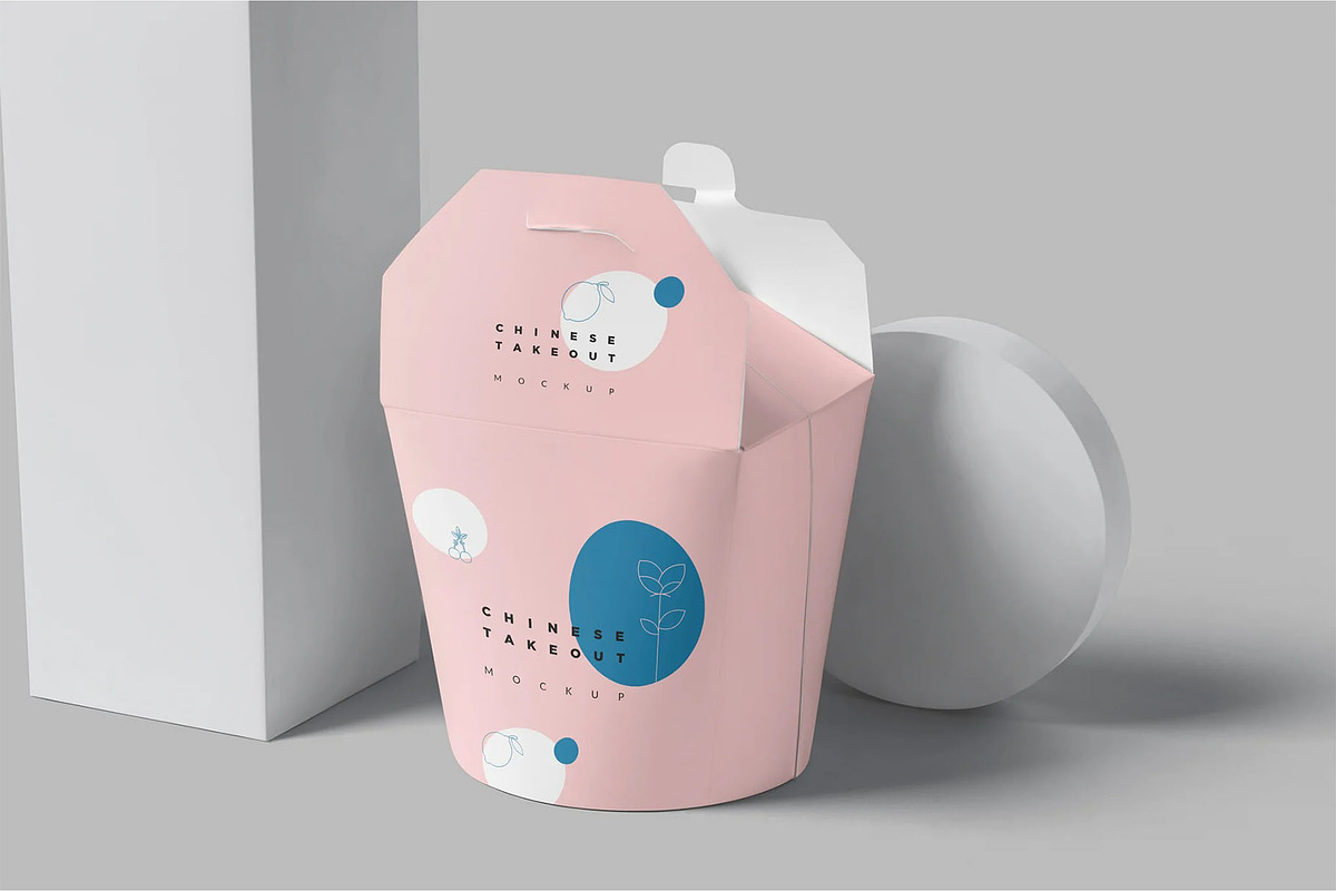 Chinese Food Packaging Box Mockups, a Packaging Mockup by megostudi0 (Photo 6 of 6)