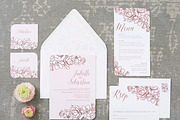 Rose Gold Floral Wedding Suite, an Invitation Template by Laura K Invitations (Thumbnail 2 of 5)