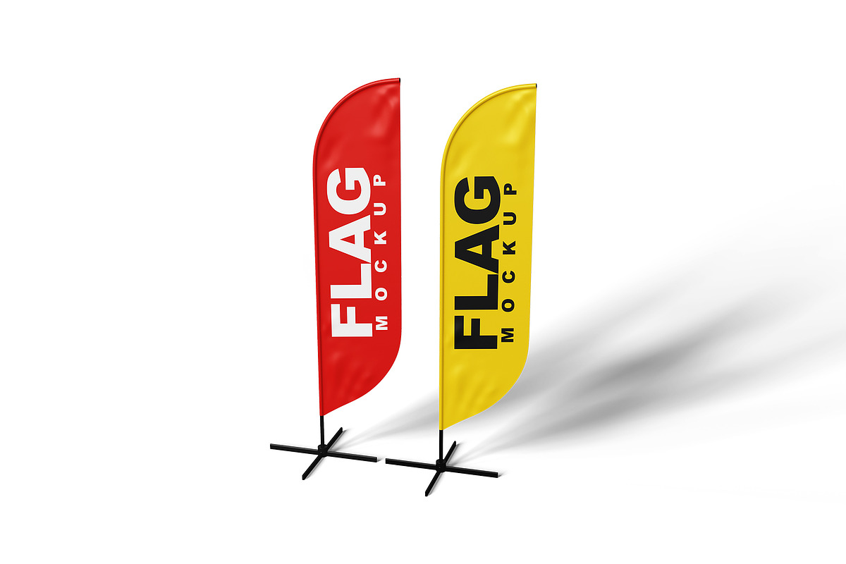 Standing Flag Mockup, a Mockup by mockupbuys (Photo 5 of 5)