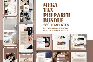 Tax Prep Bundle Instagram Templates