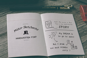 Mister Sketchnote Handwritten Font