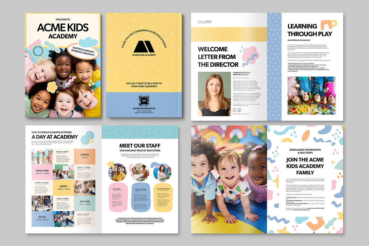 Kindergarten Brochure Template, a Brochure Template by BrandPacks (Photo 2 of 4)