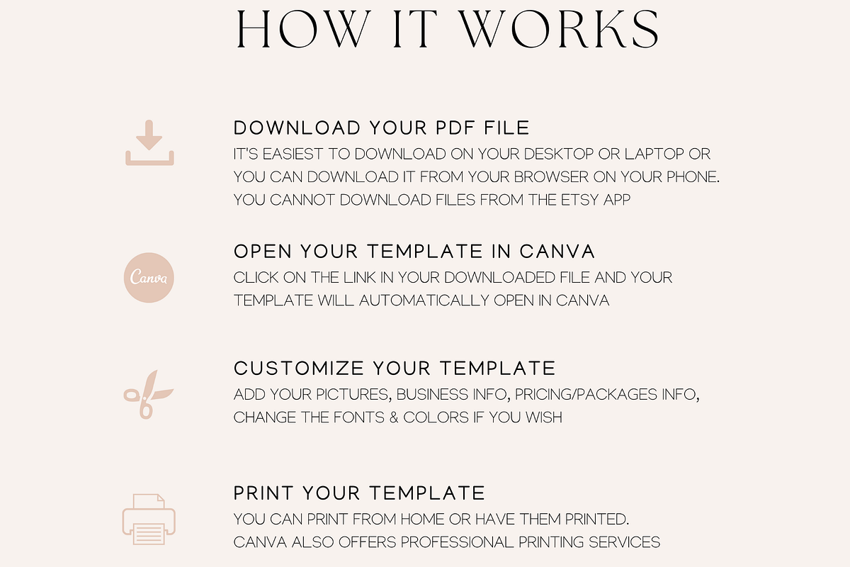 Thank you card for Canva template, a Flyer Template by Hellohastore (Photo 8 of 9)
