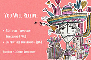 Mariachi Magic: playful Mexican, a Person Illustration by NiiiNArt (Thumbnail 2 of 8)