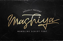 Mashiya - Monoline Script Font