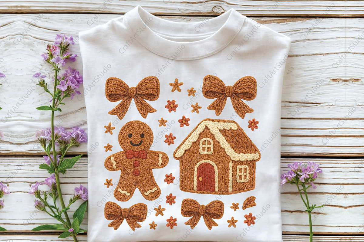 Gingerbread Christmas Coquette PNG, an Illustration by CraftArtStudio (Photo 3 of 4)
