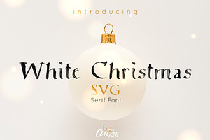 White Christmas SVG Font