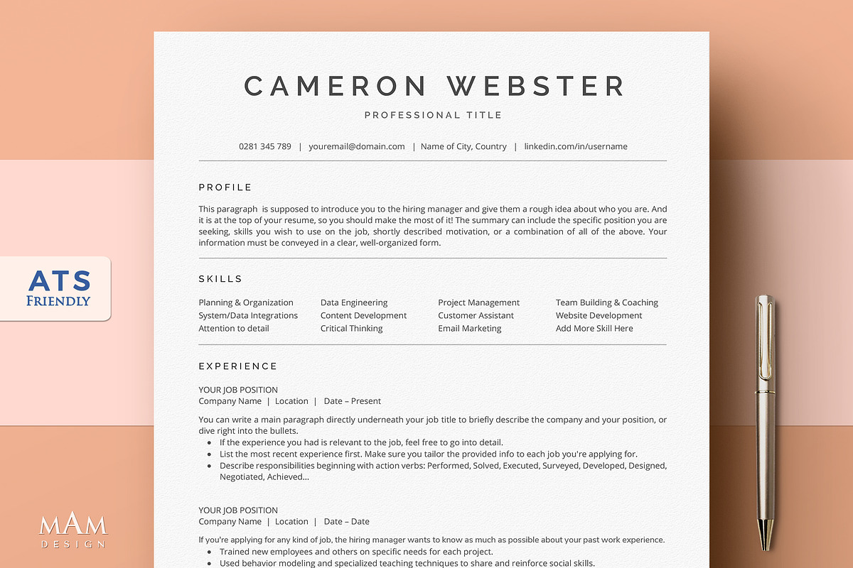 ATS Friendly Resume Template