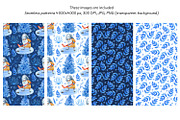 Winter Day Watercolor Collection, a Decorative Illustration by Anna Druzhkova (Thumbnail 8 of 17)